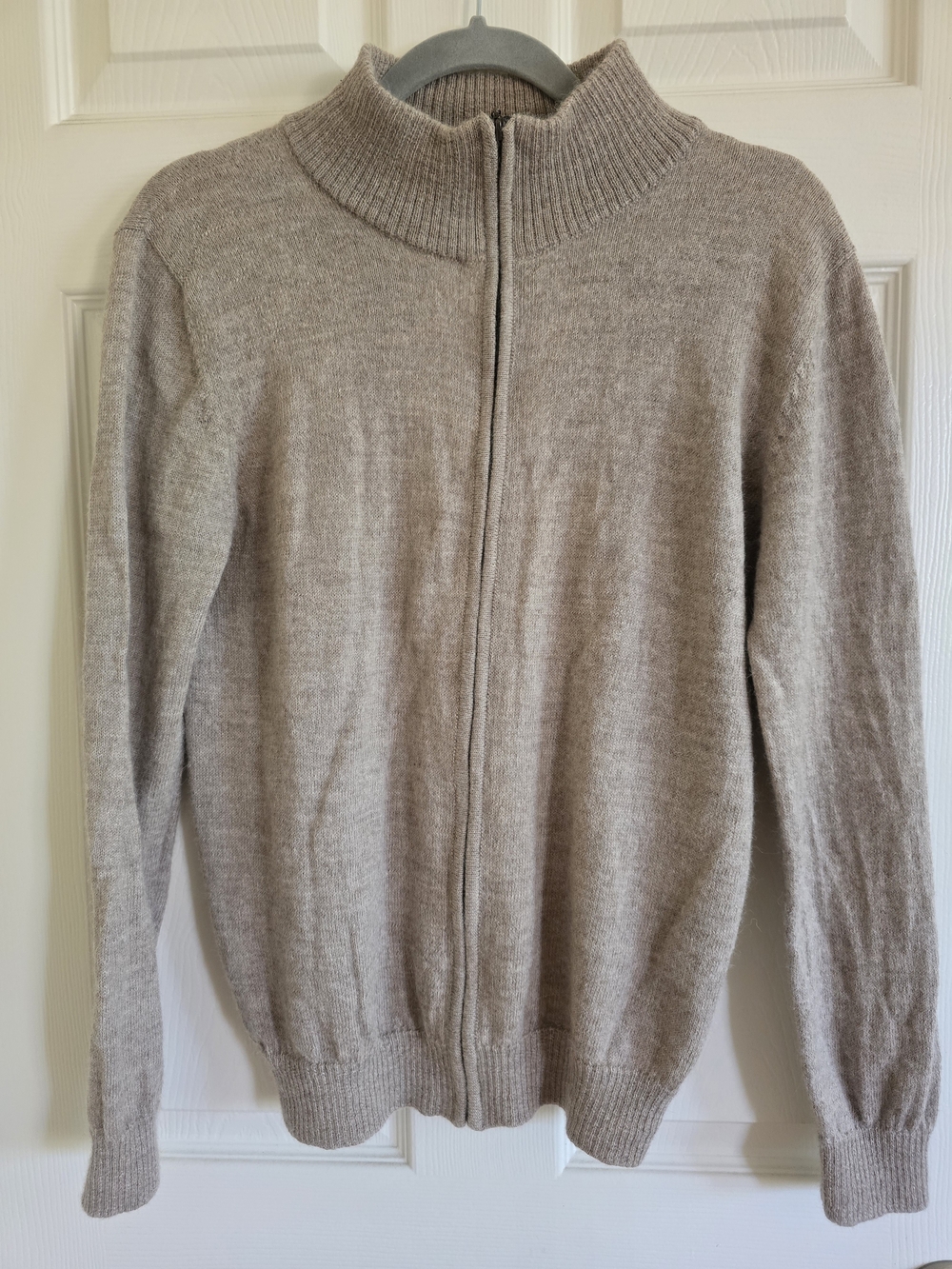 100% Baby Alpaca Zip Up Sweater